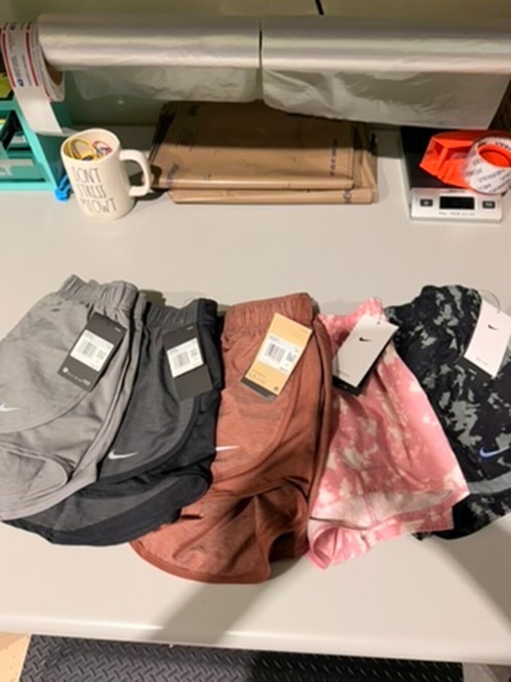 Bundle Lot 5 Pairs Nike Athletic Lined Running Shorts XS